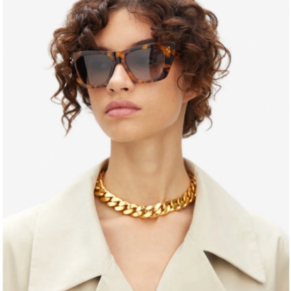 Celine Cat-eye tortoiseshell-acetate sunglasses